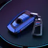 Nano galvanica PC Car Smart Key Fob Case Cover per BMW 3 4 5 Serie 320i 530i 550i F20 F21 F30 F31 F25 F01 F02 portachiavi