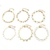 Anklets Fashion Classic Anklet for Women Stainsal Steel Gold Gold Color Heart Moon Moon Bracelet Gift Wholesale