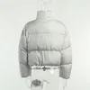 Dam dunparkas Crop Bubble Fritidsjacka Pufferrockar Dam Streetwear Y2K Vinterkläder Tjock Varm Beskuren Eleganta Puffjackor 230103