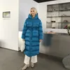 Mulheres para baixo parkas casaco de inverno elegante grosso quente 221231