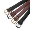 Belts Men's PU Alloy Buckle Business Leisure 2023 Autumn Winter Fashion Black For Men