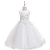 فتاة الفتاة FocusNorm Infant Baby Girls Flower Flower Princess Dress الرسمية حفل زفاف Tulle Mesh Lace