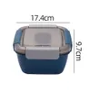 The latest 1.5L double-layer Food Jars plastic bento box has a small partition many colors to choose from and supports custom logo