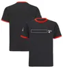 Fato de corrida de F1 para novos pilotos de equipe, camiseta masculina de manga curta de secagem rápida