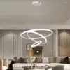 Lustres à trois anneaux LED lustre de plafond maison éclairage doré moderne minimaliste salon lumières nordique