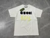 Xinxinbuy Men Designer Tee T Shirt Paris Real Letter Print Jacquard短袖コットン女性ホワイトブラックブルーXS-L