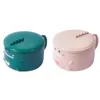 Bowls 1200ml Cute Ramen Bowl Lunchbox Instant Noodles Portable Box Student Steel Container Bento Tableware Microwave Y0b1