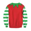 Suéteres masculinos homens Mulheres Ugly Christmas Sweater 3d Tree Bells Gifts Impresso Autumn Winter Holiday Sweatshirt Pullings Xmas Jumpers