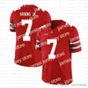 Jerseys de football NCAA Ohio State Buckeyes 97 Nick Bosa 7 Dwayne Haskins Jr American Football Jersey 13 Tua Tagovailoa Tom Brady Saquon Barkley Cesrtry