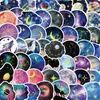 50st vackra Moon Planet Stickers Moonlight Starry Sky Galaxy Graffiti Stickers för DIY Bagage Laptop Skateboard Motorcykel Cykeldekal