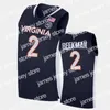 College Basketball Wears Isaac McKneely Jersey Virginia Cavaliers Mens Youth 맞춤형 스티치 농구 유니폼 Chase Coleman Ryan Dunn Kadin Shedrick Isaac Trau