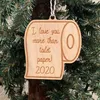 Juldekorationer dekoration toalettpapper kris nyhet dekor träd hängande hänge trä hem