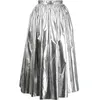 Rokken y2k witte geplooide holografische trendy streetwear Sliver high taille clubkleding feestfestival kleding outfits voor vrouwen