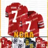 قمصان كرة القدم NCAA Ohio State Buckeyes 97 Nick Bosa 7 Dwayne Haskins Jr American Football Jersey 13 Tua Tagovailoa Tom Brady Saquon Barkley