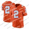 American College Football Wear Clemson Tigers #6 DeAndre Hopkins 2 Mackensie Alexander Sammy Watkins 13 Adam Humphries 28 CJ Spiller Purple White Orange Retired Jer