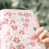 Calendrier à remplissage automatique en tissu brodé, carnet de notes Sakura A6, Plan mensuel japonais, planificateur hebdomadaire, couleur, cadeau pour fille