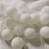 Струны белые ватные шарики батарея питания светодиодные струны 3M 20 светодиодов Ball Party Light