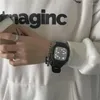 腕時計ファッションエレクトロニックLED Dightal Watch for Insニッチスクエアミラー男性女性学生韓国バージョンシンプルな気質