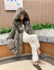 Women s Fur Faux Hooded Warm Thick Women Imitation Overcoats Sexy Winter Autumn Long Section Female Fake Jackets J3523 221231