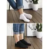 Men's Socks Harajuku Men'SCotton Soft Solid Color Short Boat Casual Breathable Sweat Ankle Male Christmas Gift Sokken