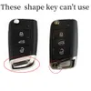 Carbon ABS CELE CHAVE PARA VW VOLKSWAGEN Polo Golf 4 5 6 7 T5 Passat B6 B5 Skoda Octavia A5 Seat Leon Ibiza Ateca KeyChain