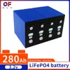 Nouveau 3.2V 280Ah Lifepo4 batterie rechargeable 4/8/16/32 pièces Grade A cellules solaires prismatiques au Lithium fer phosphate pour bateau Golf