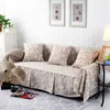 Tampas de cadeira Capa de sofá de linho de algodão Simples Modern Antifouling Couch Floral Floral Sala de Living Wave Point HSN-10