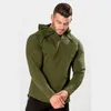 Herren Hoodies DUYIT Mode Ausschnitt Schulter Reißverschluss Kapuzenpullover Herren Frühling/Herbst Einfarbig Langarm Große Tasche