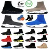 2023 Designer Speed Trainer Chaussette Chaussures Hommes Femmes Graffiti Triple Noir Beige Rouge Vert Bleu Mode Courir Sport Baskets Baskets Coureur En Plein Air