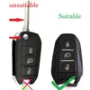 Shell Cover Holder Car Key Fob Case 5008 DS5 DS6 per Peugeot 208 DS3 per Citroen C4 C5 X7 gomma siliconica Smart Remote Key Cover