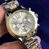 Moda uomo di lusso al quarzo orologio casual doppia fila cristallo diamante moderno ed elegante vestito principale fabbrica di orologi da donna whole2498