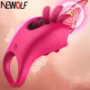 Articles de beaut￩ Logue Licking Vibrator Rotation Oral Clitoris Stimulator Sucker Massage Vibrant Sexy Toys for Women Products Q47