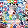 60pcs Cute Colorful Paw Print Stickers CatPaw DogPaw Graffiti Stickers for DIY Luggage Laptop Skateboard Motorcycle Bicycle Sticker