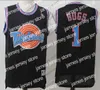 College Basketball Wears Space Jam Films Jersey Tune Squad Michael Taz Tweety Bugs Bunny Daffy Duck Lola Bunny Bill Murray Movie Basketball Curry James Black White