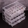 Jewelry Pouches HOONAA Acrylic Storage Box With Tray Display Ring Earring Case Necklace Pendants Holder Organizer