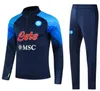 22 23 Napoli TrackSuit kit maillots de football Hommes survêtement porter SSC AE7 Formation tuta Chandal survetement foot maillot de football vestes