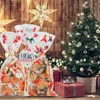 Décorations de Noël Arbre PVC Sacs Pour Cadeau Elk Transparent Sac Transparent Cuisson Bonbons Père Noël Cookie Emballage 50 pcs