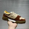 Luxury Trainer Match Compact Casual Shoes Design Sneaker Vintage Suede Beige stötdämpande materialstorlek 35-46