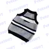 Animaux de compagnie à rayures débardeur pull vêtements pour chiens mode gilets tricotés pour animaux de compagnie Schnauzer Teddy chiens sweats