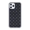 Luksusowe skórzane skrzynki telefoniczne dla iPhone'a 14 11 12 13 Pro Max 12 13 Mini 7 8 plus x xs xr xsmax moda kwiatowa druk tpu case