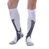 As meias masculinas laamei moda homens compressão se encaixam respirável longa para viagens masculinas, resistência à meia flexível meias