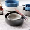 Skålar 6 tum ben porslin liten koreansk skål porslinssås som serverar keramiskt kök rosa blå ris bordsartiklar