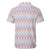 Skjortor Herrmode Geometriskt tryck bowling T-shirt Hawaii Blommor Fritidsskjortor Herr Slim Fit Kortärmad Klänning Skjorta