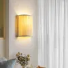 Wall Lamp Woven Fabric Cream Wind Bedroom Bed Living Room B&B Modern Simple Hallway Lighting