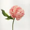 Enkele stengel kunstmatige thee roze bloemen zijden huwelijk jubileum feest huis tafel decoratie bloemen foto rekwisieten