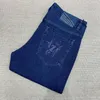 Jeans pour hommes coton hommes 2023 été Style Commerce mode broderie desinged Gentleman pantalon