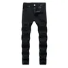 Men Jeans Distressed gescheurde skinny jeans slanke motorfiets moto biker causale mannen denim broek hiphop