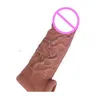 Extensões reduzem a sensibilidade inserível de 5,5 "pênis realista do pênis aumentador de silicone sleeve extensor reutilizável 81yk