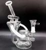 8,5 inç Benzersiz Cam Su Geri Dönüştürücü Bong Bongsalar Erkek 14mm Çift Konik Yağ Dab Teçhizatları