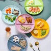 Plates Fat Reducing Plate Divide One Person Breakfast Dinner Children's Mesh Melamine Material